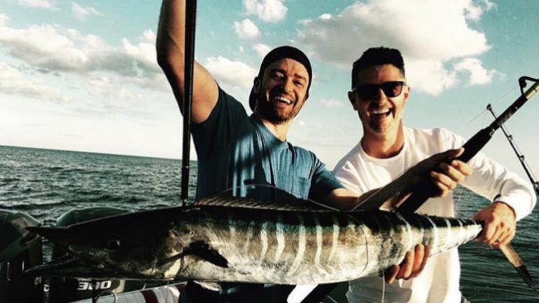 LOOK: Justin Rose, Justin Timberlake catch monster fish together