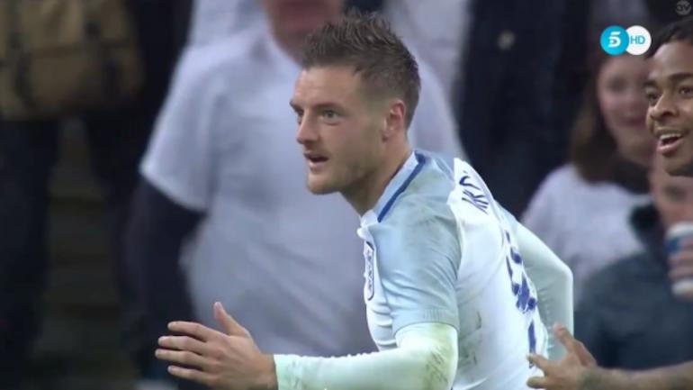 England vs. Spain goal highlights: Vardy scores, does mannequin challenge celebration