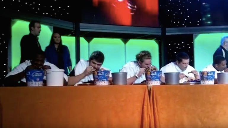A rib-eating contest dispute changed the course of this lineman's career