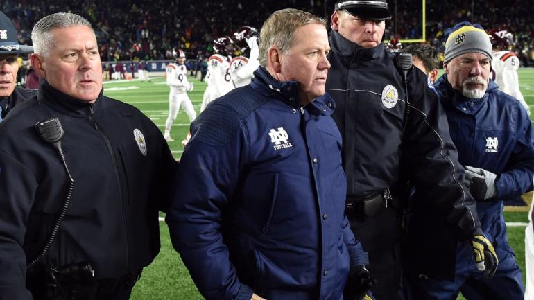 Brian Kelly cites Cam Newton while trying to better define the targeting rule