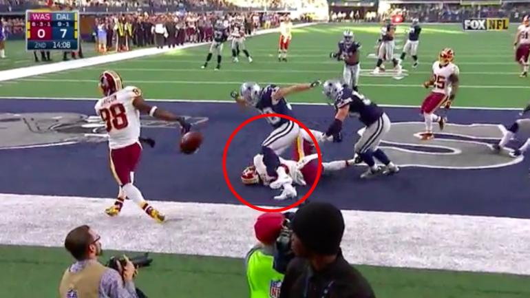 Redskins' Jordan Reed returns to game vs. Cowboys after injuring shoulder