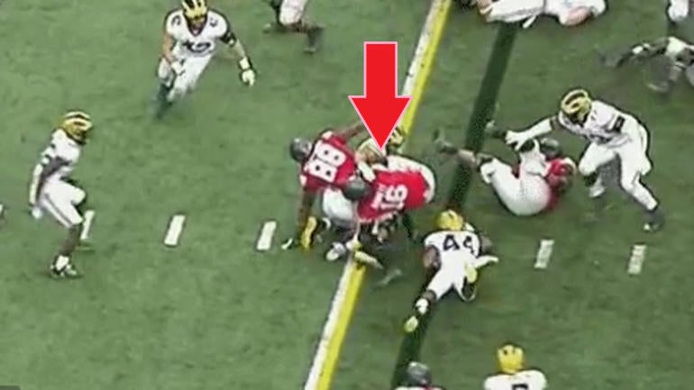 Michigan has legit beef with controversial spot on Ohio State's 4th-down conversion