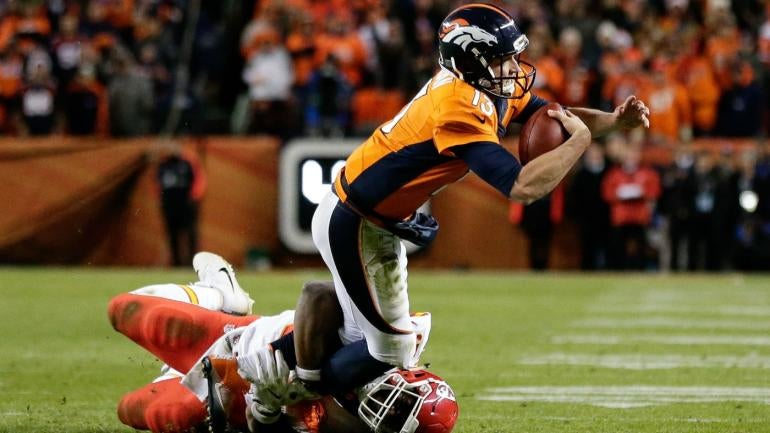 Trevor Siemian misses Broncos practice with a foot sprain, considered day to day