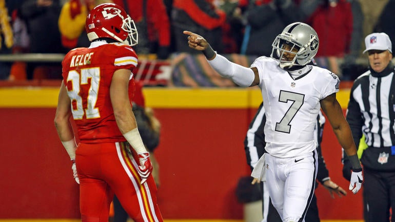 Travis Kelce and Marquette King are engaging in a hilarious trash-talk battle