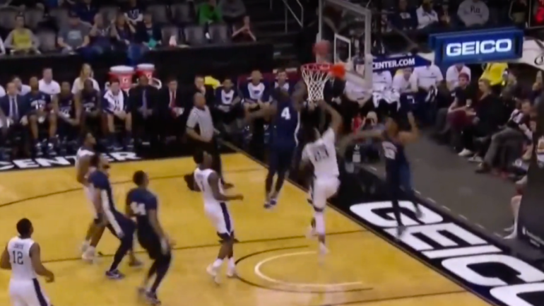 WATCH: Penn State's Bostick channels LeBron James for first career block