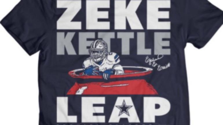 LOOK: Zeke's red kettle celebration gets turned into a shirt to help Salvation Army