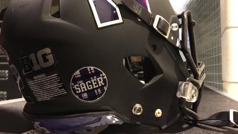 LOOK: Northwestern to wear helmet decal honoring Craig Sager in Pinstripe Bowl