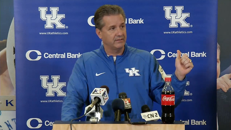 John Calipari says a few of his players 'should be kissing him' for playing time
