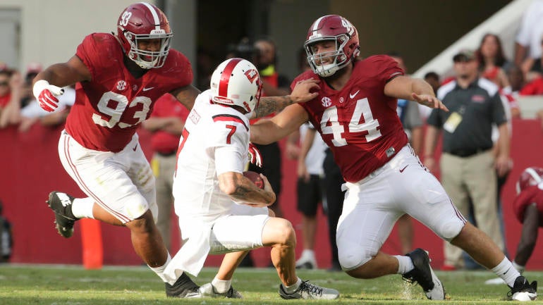 Alabama down a lineman for Peach Bowl after he shot his finger off with shotgun