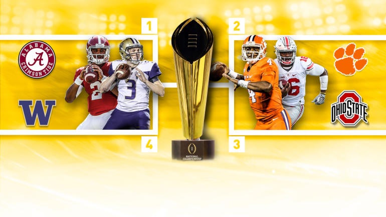 College Football Playoff expert picks: Washington-Alabama, Clemson-Ohio State