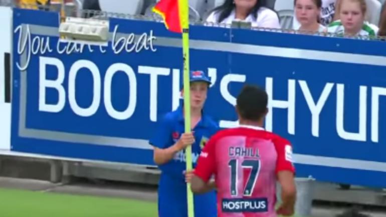 WATCH: Savage ballboy trolls striker, prevents him from fully celebrating his goal