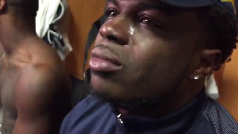 Michigan's Jabrill Peppers in tears after missing Orange Bowl to a hamstring injury