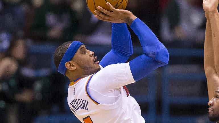 Melo's lingering shoulder injury presents problem as Knicks push for playoff berth