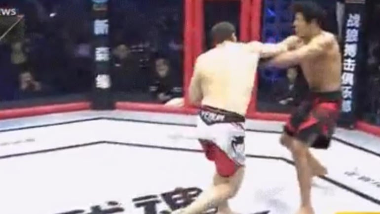 WATCH: This cheap shot knockout is why you should never touch gloves in MMA