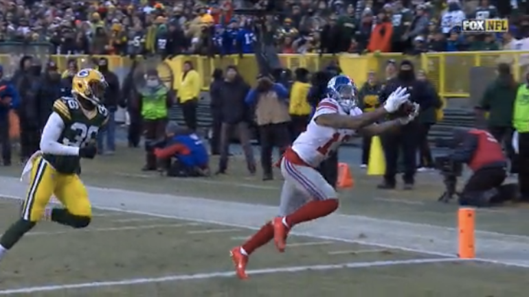 LOOK: Odell Beckham drops two passes vs. Packers, Twitter blames Justin Bieber