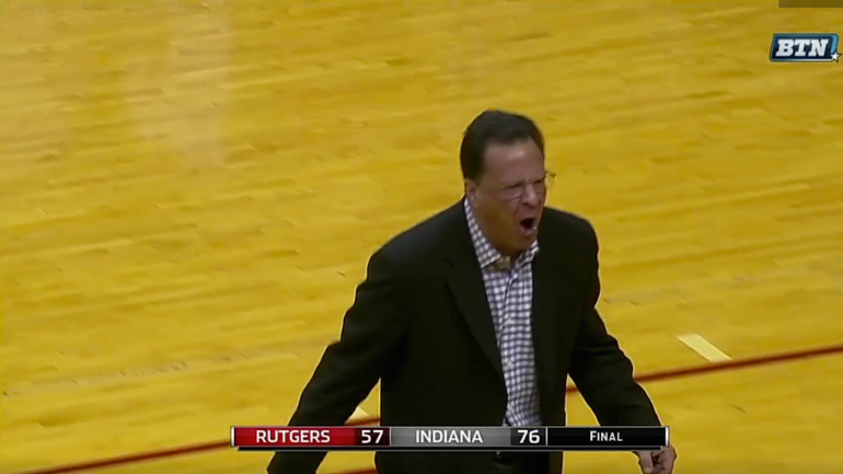 WATCH: Indiana's Tom Crean goes ballistic after players end game with alley-oop
