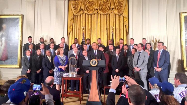 The Cubs visited President Obama at the White House and gave him some cool gifts