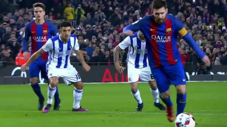 Barcelona goal highlights: Keeper guesses right, but Messi still finishes with class