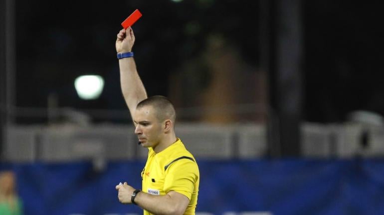 Goalkeeper in Scotland gets a red card because he just couldn't hold it anymore