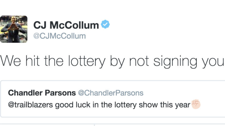 LOOK: C.J. McCollum roasts Chandler Parsons in hilarious Twitter exchange