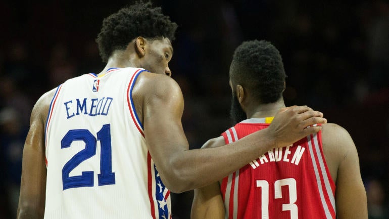 Love for the snub: James Harden says Joel Embiid is the NBA's 'most skilled big man'