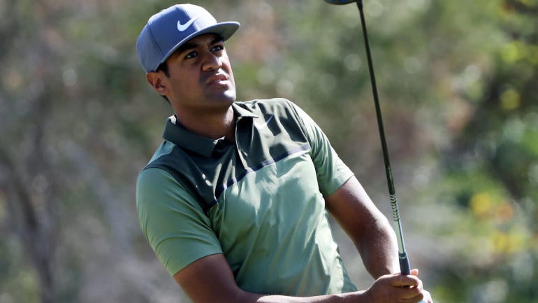 WATCH: Tony Finau sinks an unlikely shot from the bunker at Valspar Championship