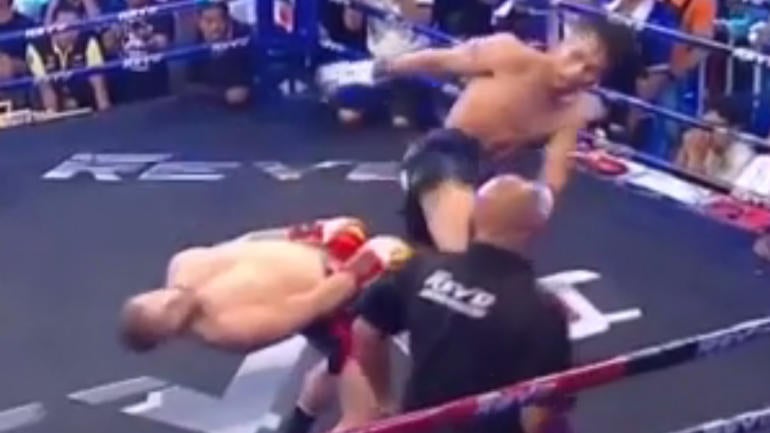 WATCH: Kickboxer avoids kick to the face with 'Matrix'-style move