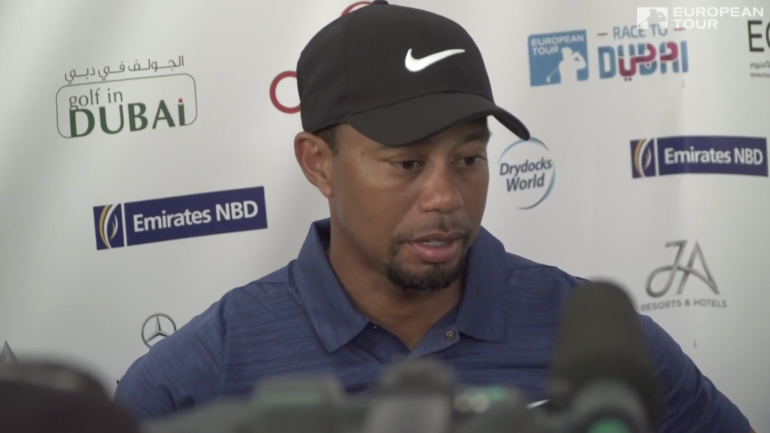 Tiger Woods shoots ugly first-round 77 at Dubai Desert Classic