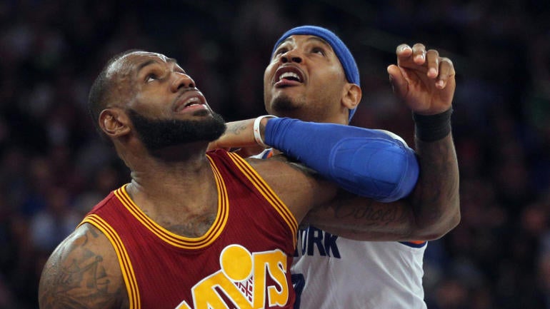 LeBron says he wants Carmelo Anthony to be happy, with the Knicks or 'elsewhere'