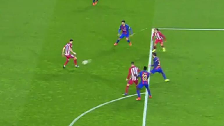 LOOK: Barcelona benefits from bad offsides call in Copa del Rey semi vs. Atletico