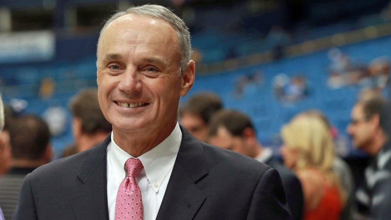 MLB commish Manfred talks Trump first pitch, Expos, Vegas, WBC and Familia