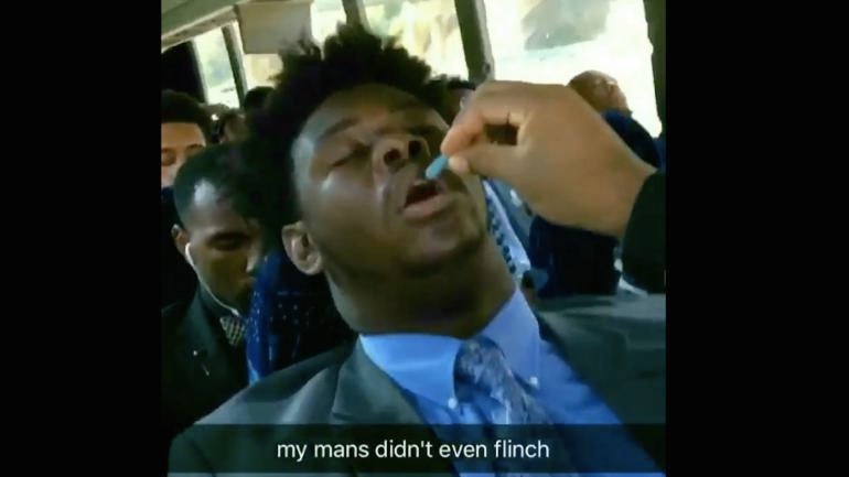 WATCH: This Clemson player eating Sour Patch Kids in his sleep is mesmerizing