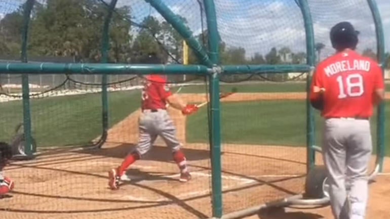 WATCH: Andrew Benintendi calls his shot off Red Sox teammate Brian Johnson