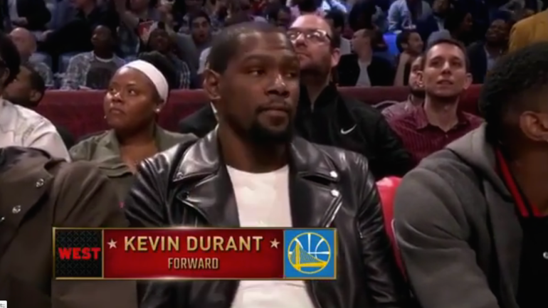WATCH: Kevin Durant announced as 'OKC's own' at NBA All-Star Saturday