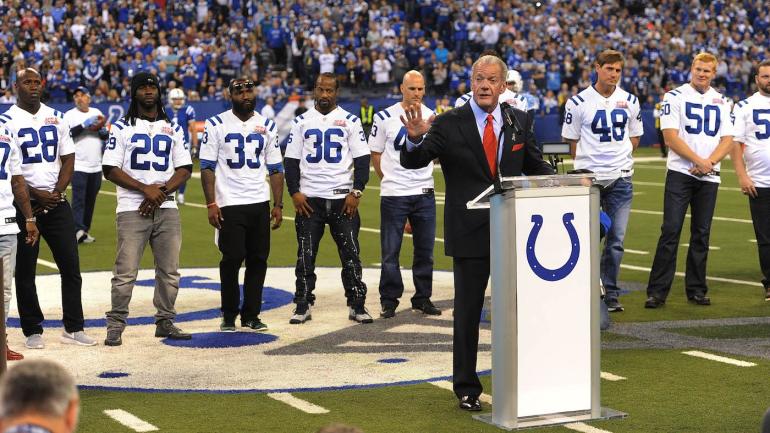 Colts' Jim Irsay has a very optimistic update about his coach and new GM