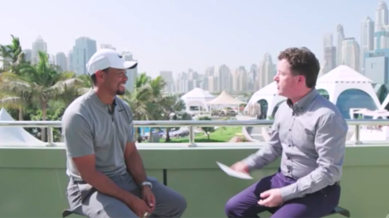 Tiger Woods' ideal day? Play a round with dad, listen to Caddyshack theme song