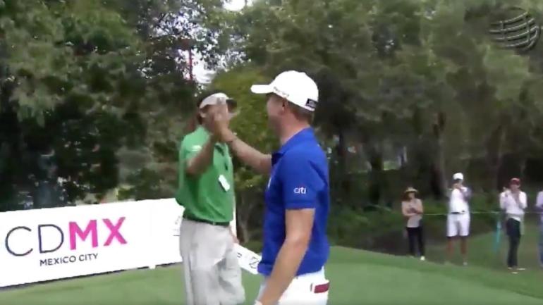 WATCH: Justin Thomas makes hole-in-one to tie lead at WGC-Mexico Championship