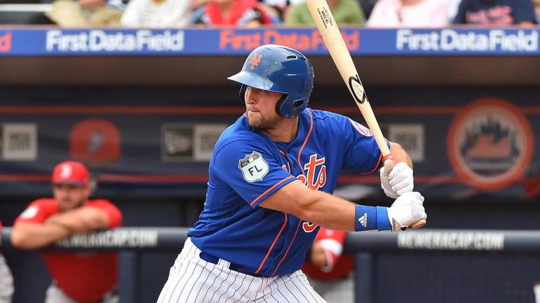 Tim Tebow keeps getting chances with Mets in spring training and he's heating up