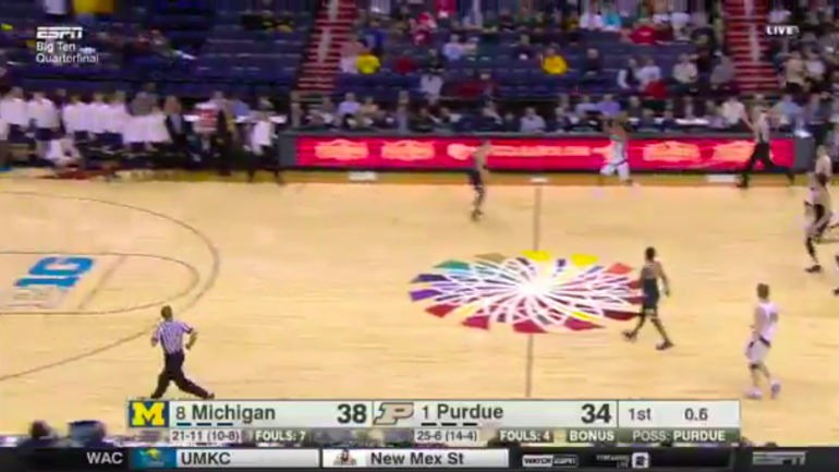 WATCH: Purdue hits half-court heave vs. Michigan in Big Ten Tournament
