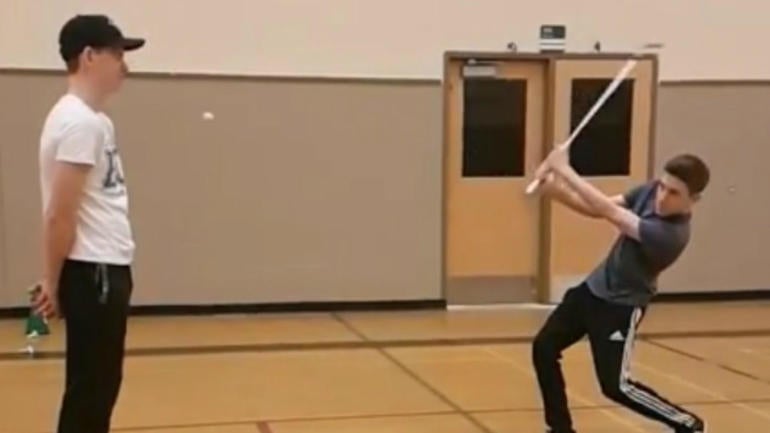 WATCH: Golf trick shots don't get much worse than this