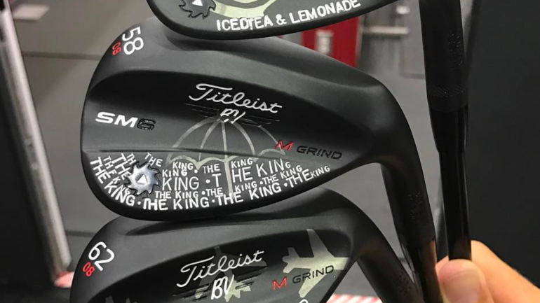 LOOK: Golfer shows off tremendous Arnold Palmer-themed wedges for Bay Hill