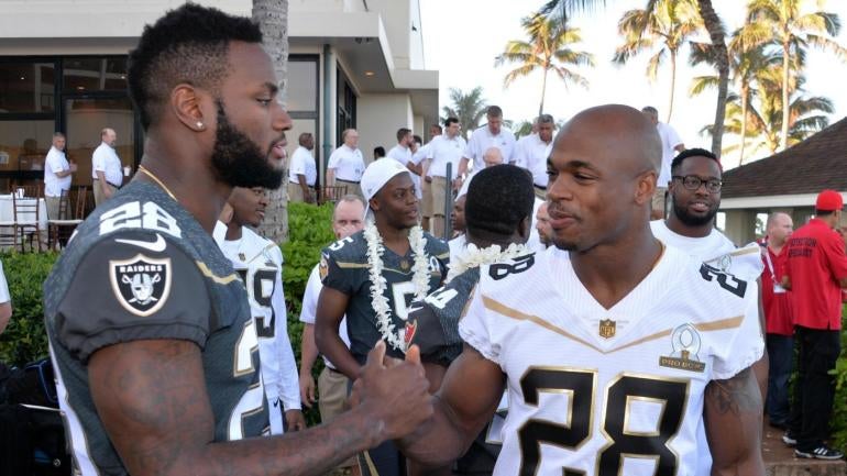 Latavius Murray says he won't keep No. 28 out of respect for Adrian Peterson