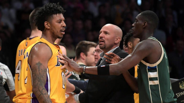 Nick Young, D'Angelo Russell, Greg Monroe fined for roles in Lakers-Bucks altercation
