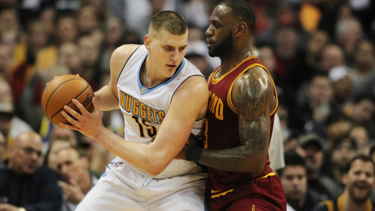 Nikola Jokic on going at LeBron James in the post: 'That's a mismatch for us'