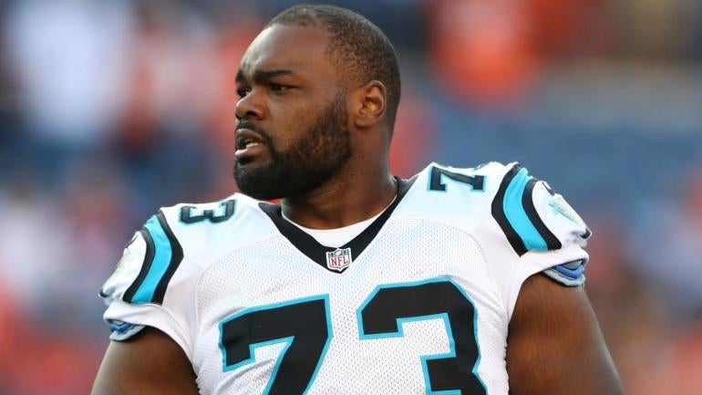 Panthers release Michael Oher, who's been in the concussion protocol since October
