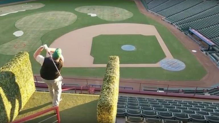 Home of the Bucs, Raymond James Stadium is being turned into a golf course