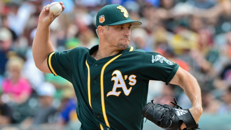 Athletics' Kendall Graveman almost threw a no-hitter, but his approach is more rare