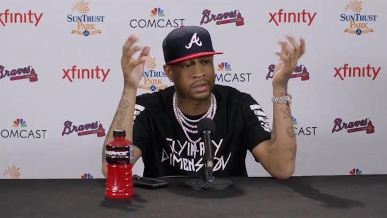 WATCH: Allen Iverson spoofs his own practice rant in new Braves video