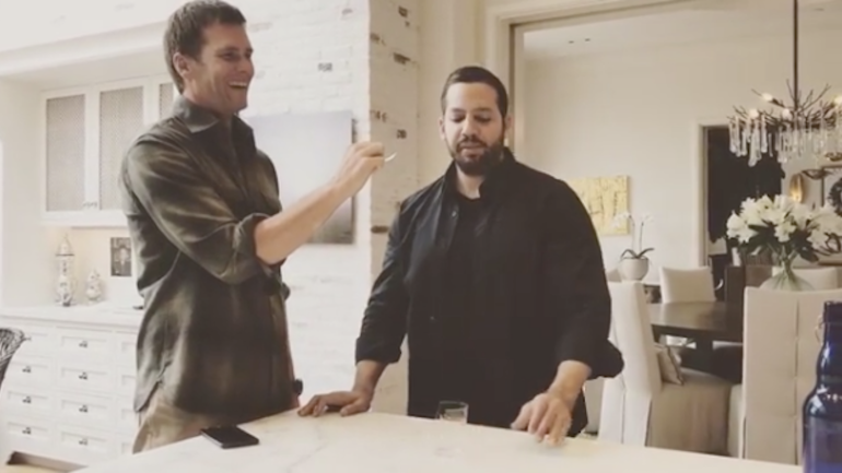 LOOK: Tom Brady is in awe as David Blaine pulls off wild stunt in front of him