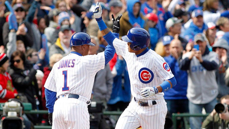 WATCH: Addison Russell hits one out of Wrigley Field, follows with boss reaction